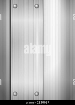 Background formed by metal sheets. Vector illustration. Stock Photo