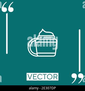 wax vector icon Linear icon. Editable stroke line Stock Vector