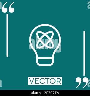 idea vector icon Linear icon. Editable stroked line Stock Vector