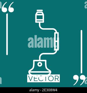 grinder part vector icon Linear icon. Editable stroke line Stock Vector