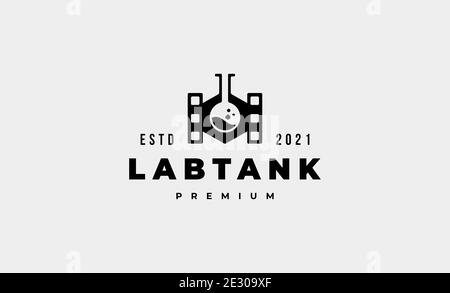 lab tank logo vector design illustration Stock Vector