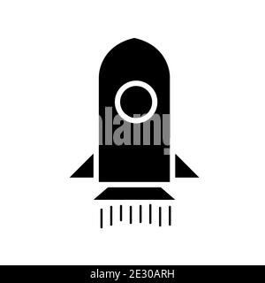 Rocket Spaceship Icon Vector Template EPS10 File Stock Vector