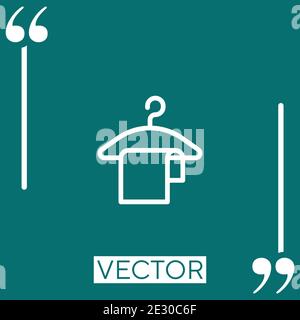 dressing room vector icon Linear icon. Editable stroked line Stock Vector