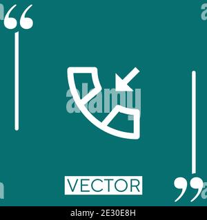 incoming call vector icon Linear icon. Editable stroke line Stock Vector