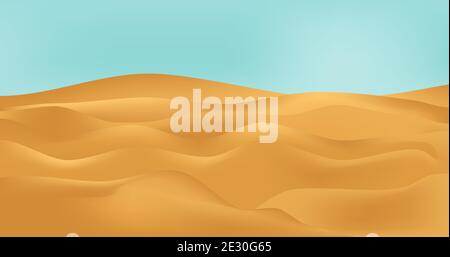 Sandy landscape background vector illustration Stock Vector