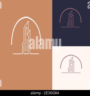 Real estate logo vector Stock Vector