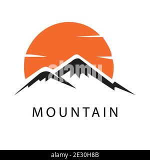 abstract Mountain logo icon vector Stock Vector