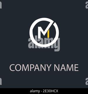 Abstract combined letters logo vector Stock Vector