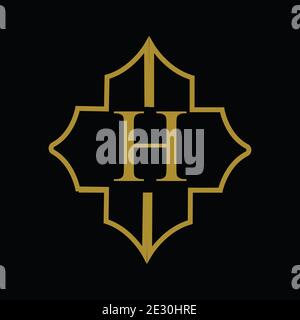creative luxury hotel logo vector Stock Vector