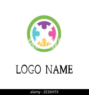 baby adoption and community care logo vector Stock Vector