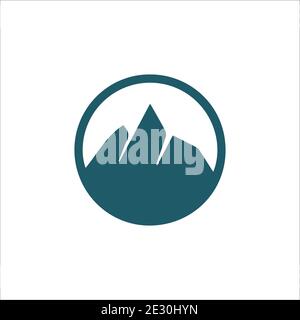 creative mountain everest logo design vector Stock Vector