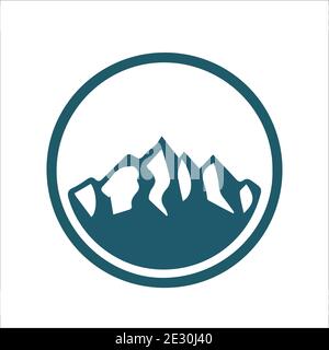 abstract Mountain logo icon vector Stock Vector