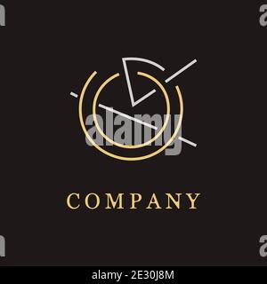 Minimal line logo vector concept set collection Stock Vector