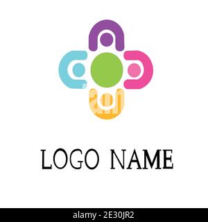 baby adoption and community care logo vector Stock Vector