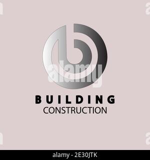 real estate building construction logo Stock Vector