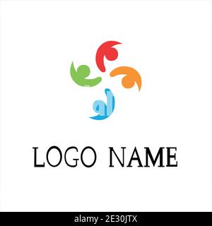 baby adoption and community care logo vector Stock Vector