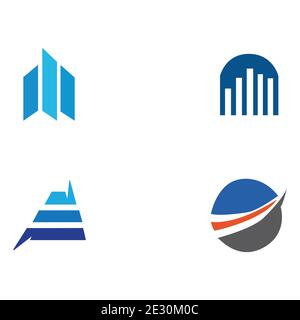 Business finance logo vector illustration Stock Vector