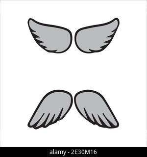 Angel wings vector set Stock Vector