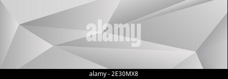 Abstract gray triangles background in different sizes - illustration Stock Photo