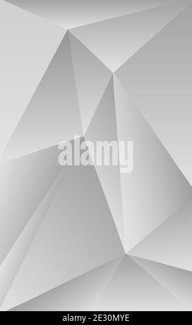 Abstract gray triangles background in different sizes - illustration Stock Photo