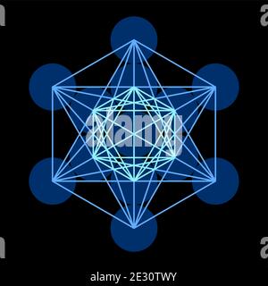 Components of Metatrons Cube. Mystical symbol, derived from the Flower ...