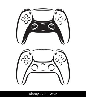 Game controller symbol. Video gamepad logo vector Stock Vector
