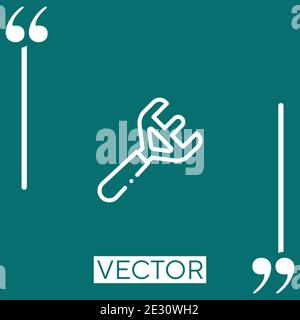 rake vector icon Linear icon. Editable stroked line Stock Vector