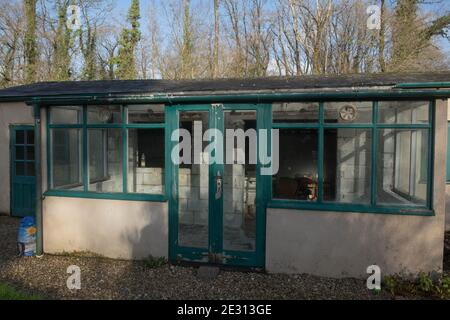 Construction Works to Convert an Outdoor Building in Rural Devon, England, UK Stock Photo