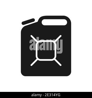 Jerrycan icon liquid container isolated on white background. Vector illustration. Stock Vector