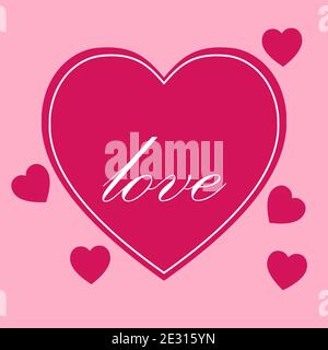 Symbol heart for love design graphics symbol heart concept valentines day Stock Vector