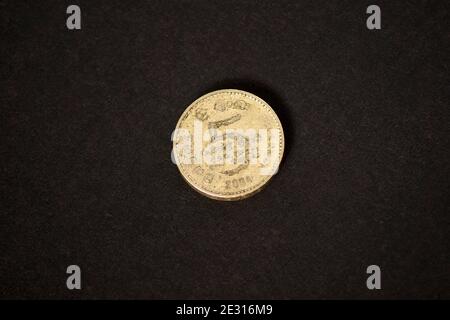 Five rupee coin of Srilanka Stock Photo