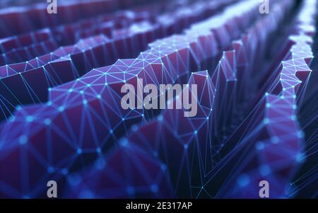 Colorful abstract image with organic shape. Background technology concept. Stock Photo