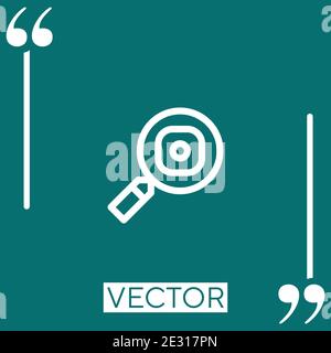 frying pan vector icon Linear icon. Editable stroked line Stock Vector