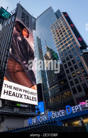 Electronic Advertising Billboards in Times Square, NYC, USA Stock Photo