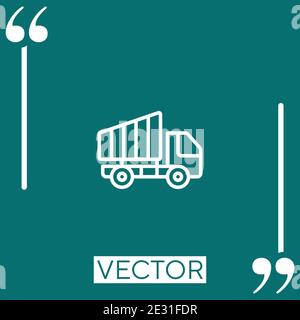 dumper vector icon Linear icon. Editable stroke line Stock Vector