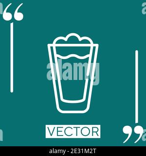 frappe vector icon Linear icon. Editable stroke line Stock Vector