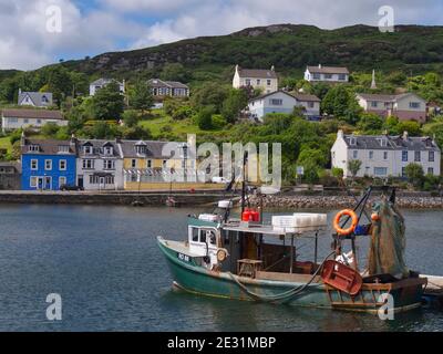 fishing boat in the harbour at Tarbert,Loch Fyne,Argyll,Scotland Stock Photo