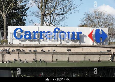 CARREFOUR HYPERMARKET, PARIS Stock Photo