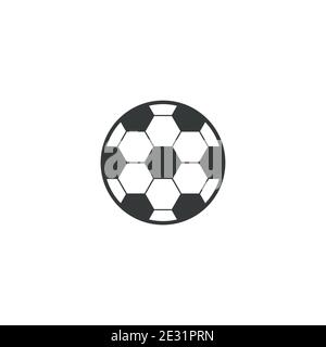 Football soccer ball icon isolated on white background. Vector ...