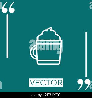 chocolate Linear icon. Editable stroke line Stock Vector