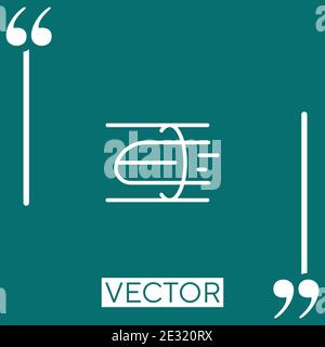 hyperloop vector icon Linear icon. Editable stroked line Stock Vector