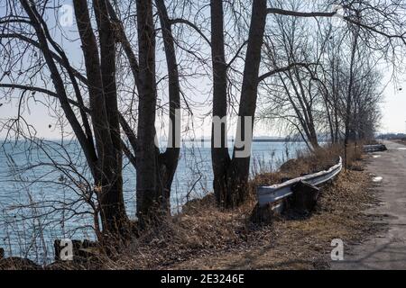 Steelworkers park, former site of the US Steel South Works Stock Photo