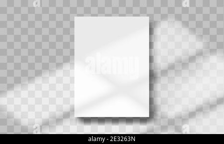 White blank A4 paper with shadow. Templates for presentation of design like  flyer, cover, poster. mock up design template 4435903 Vector Art at Vecteezy