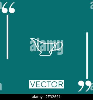 sauce boat vector icon Linear icon. Editable stroke line Stock Vector