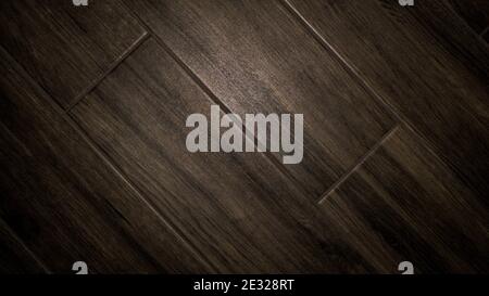 Background from tile tiles texture of walnut wood, tiles on the floor. Stock Photo