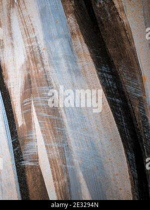 Design palette, texture of a painted wall in modern style, painted wall with acrylic colored stripes. Background for design. Stock Photo