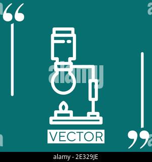 siphon vector icon Linear icon. Editable stroked line Stock Vector