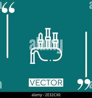 bagpipes vector icon Linear icon. Editable stroked line Stock Vector