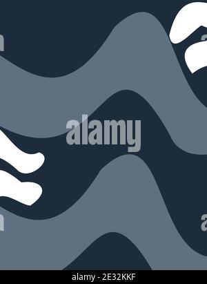 White Abstract Paper Cut Backgorund Vector Shadow Grey and dark blue. Vector illustration Stock Vector