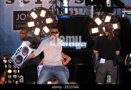 Singer Usher performs on GMA's Concert Series at Rumsey Playfield in New York City, NY, USA on August 20, 2010. Photo by Donna Ward/ABACAPRESS.COM Stock Photo